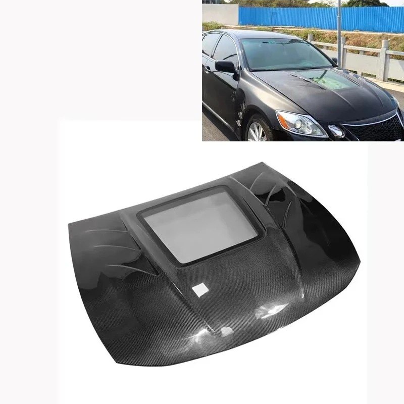 For  GS300 GS350 06-11 Real Carbon Fiber Bonnet Engine Hoods Panels Cover